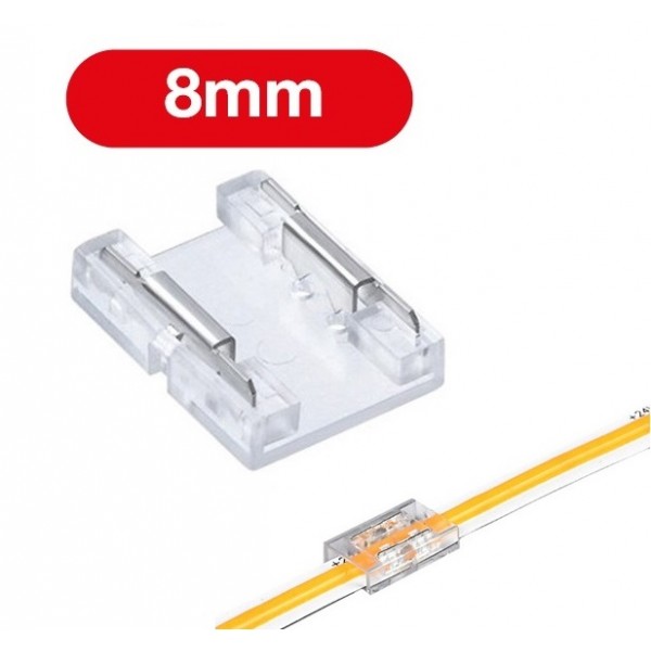 Conector empalme rápido tira Led 8mm (COB) Monocolor